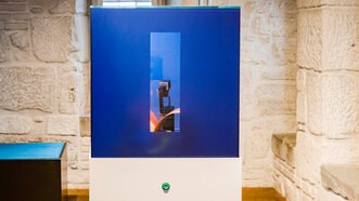 The rule of thumb at PolitForum Bern (Photo: Susanne Goldschmid)