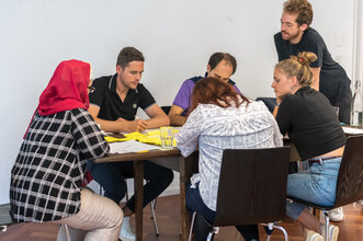 Participants work out desirable future scenarios in Lichtensteig