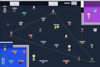 The topics of the publication can be discovered in the interactive pixel room.