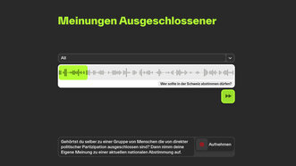 Through voice messages, people who otherwise have nothing to say share their opinions in the Forum for Inclusion.