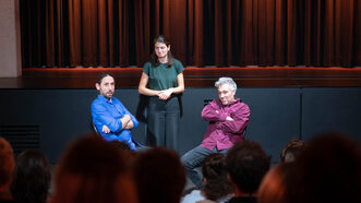 Christian, Jara and Niggi from the anundpfirsich ensemble at the first edition of ‘No Future?’